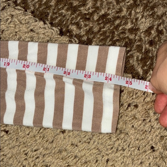 Jackson Rowe White and Brown Long Sleeve Tie Front Tee - Picture 9 of 12